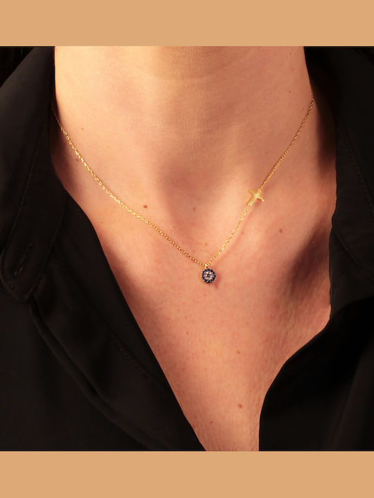Jeweltude Κολιέ από Επιχρυσωμένο Ασήμι