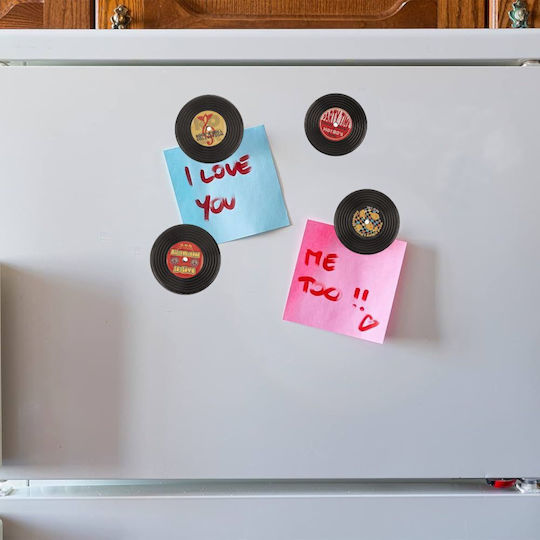 Μαγνητάκια Δισκάκια Retro Vinyls Σετ 4 Τεμ