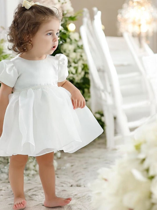 Kinderkleid Kurzärmelig White