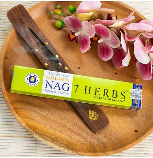 Bețișoare Aromatice Golden Nag 7 Plante 15g/15 bucăți Vijayshree