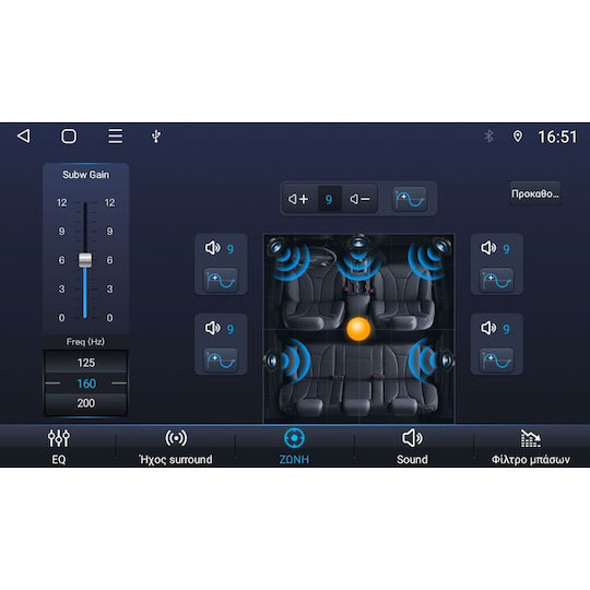 Digital IQ Sistem Audio Auto pentru Fiat Panda 2012-2021 (Bluetooth/USB/AUX/WiFi/GPS/Apple-Carplay/Android-Auto) cu Ecran Tactil 7"