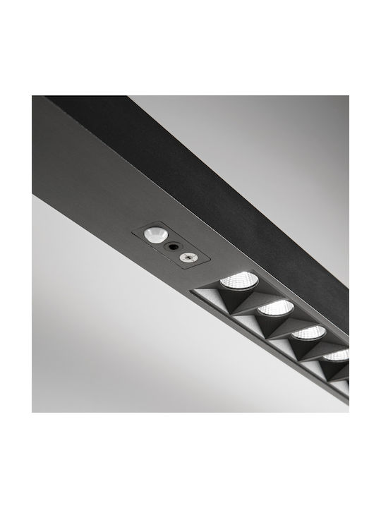 Ideal Lux LED Floor Lamp H197xW120cm. 7600lm Black