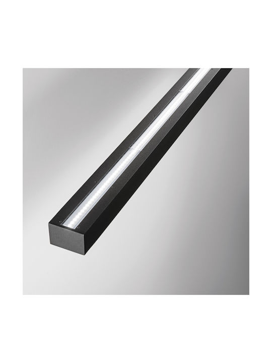 Ideal Lux LED Floor Lamp H197xW120cm. 7600lm Black