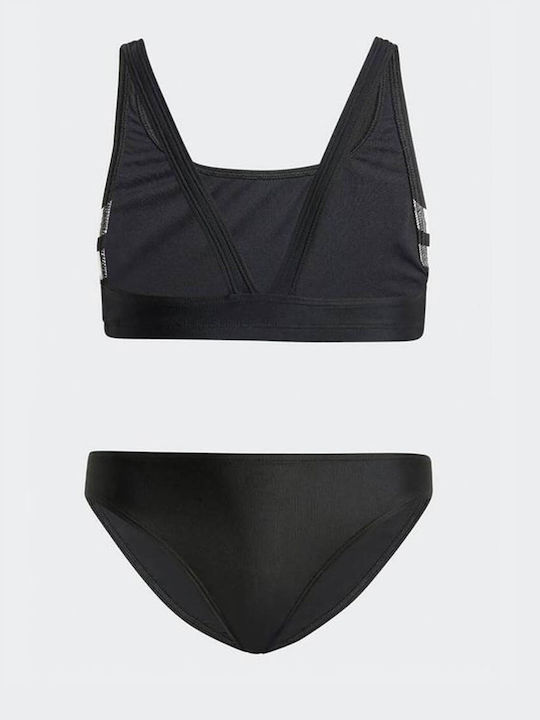 adidas 3-Stripes Kids Swimwear Bikini Black