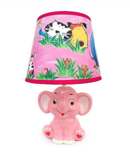 La Belle Maison Kids Table Lamp Pink 20x20x32cm D1754 La Belle Maison Kids Table Lamp Pink 20x20x32cm D1754
