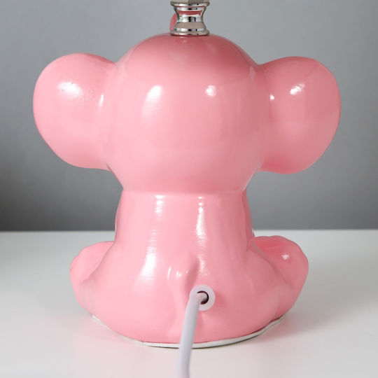 La Belle Maison Kinder Tischlampe Beistelltischlampe Rosa 20x20x32cm D1754