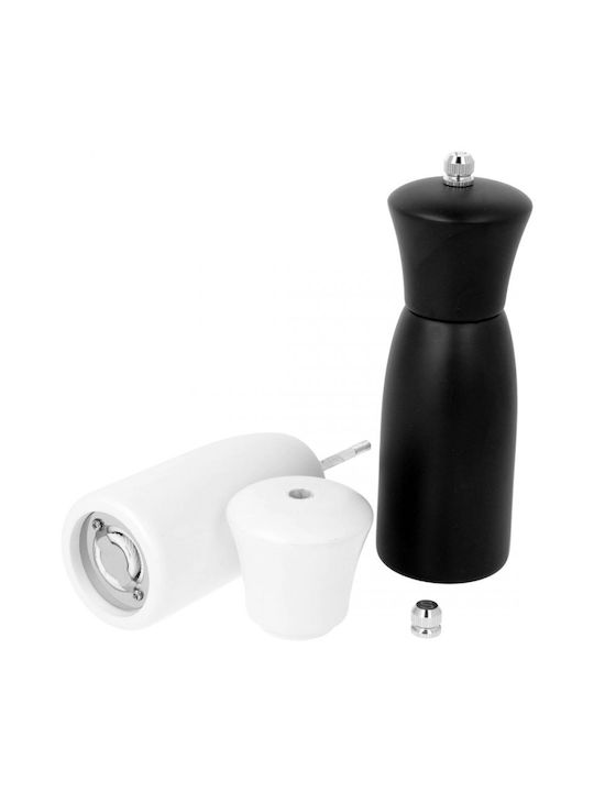 Brunbeste Set Manual Râșnițe Condimente din Lemn în Culoare Negru 16cm 2buc