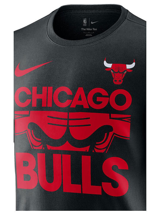 Nike Dri-FIT NBA Chicago Bulls Dri-Fit Athletic T-shirt Black