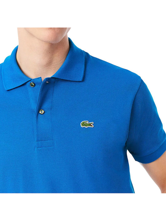 Polo Herrenbluse Kurzarm Blau