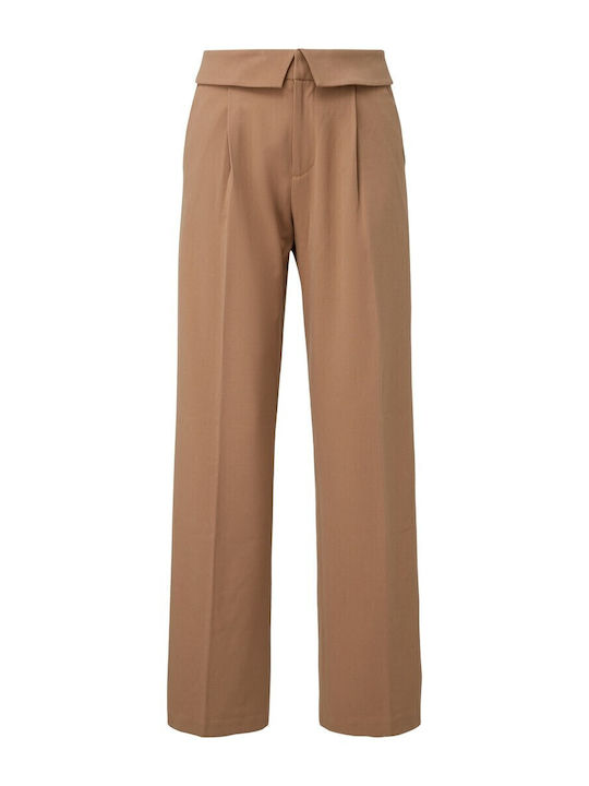 Damen Stoff Hose Beige