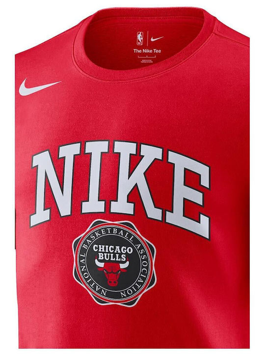 Dri-FIT NBA Chicago Bulls Dri-Fit Tricou sport Roșu