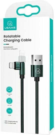 Usams Geflochten USB-A zu Lightning Kabel Grün 1m (SJ476USB02)