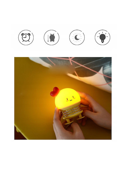 Φωτάκι Νυκτός LED USB Λευκό