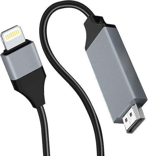 Hdtv Kabel HDMI-Stecker - Blitzschlag männlich 2m Schwarz
