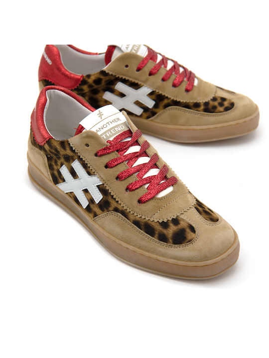 Sneakers Brown- Red- Beige