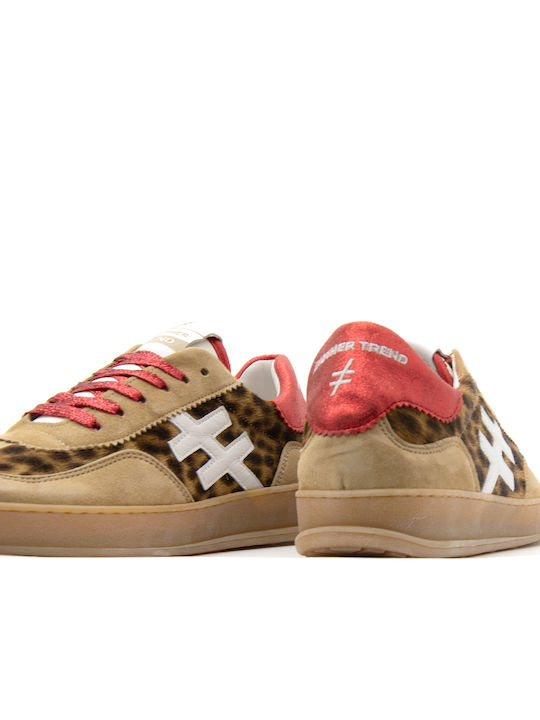 Sneakers Brown- Red- Beige