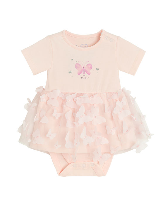 Cool Club Baby Bodysuit Set Short-Sleeved Pink