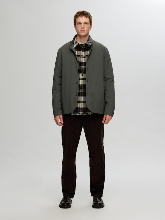 Winter Jacke Winddicht Olive