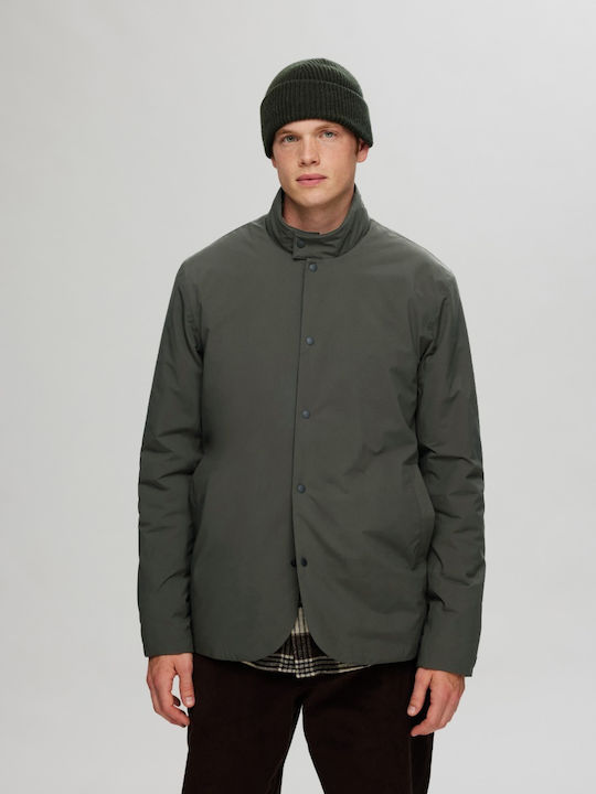 Winter Jacke Winddicht Olive