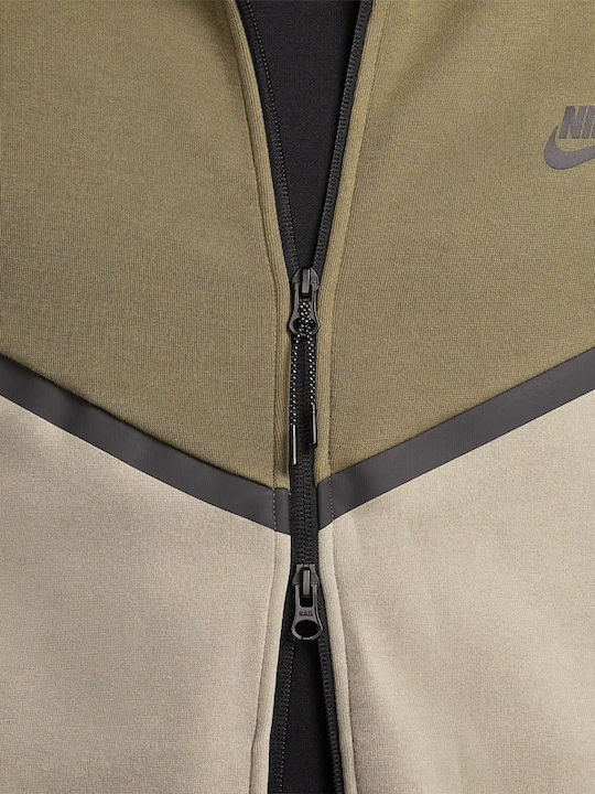 Tech Tech Fleece Яке с Качулка Зелено