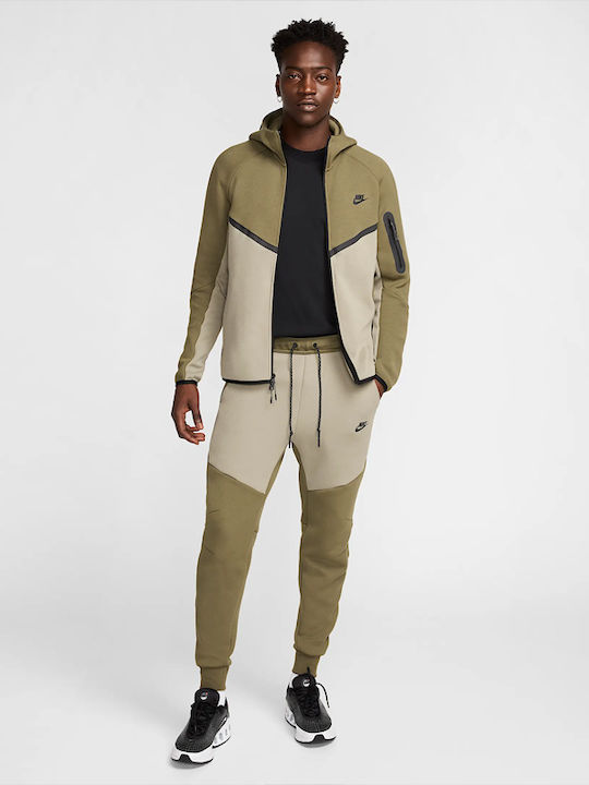 Tech Tech Fleece Яке с Качулка Зелено