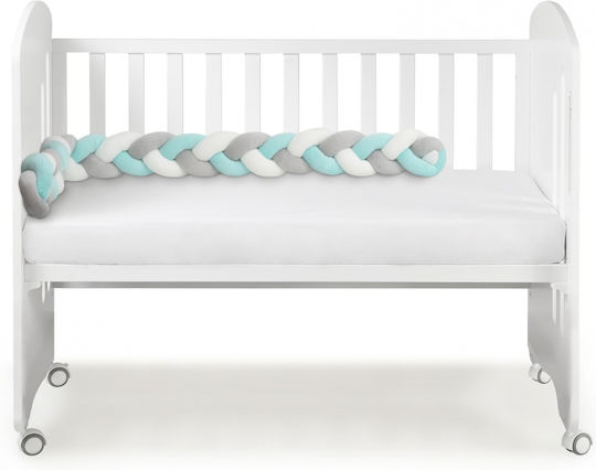 Interbaby Crib Bumpers Braided Inside Green 12x150cm