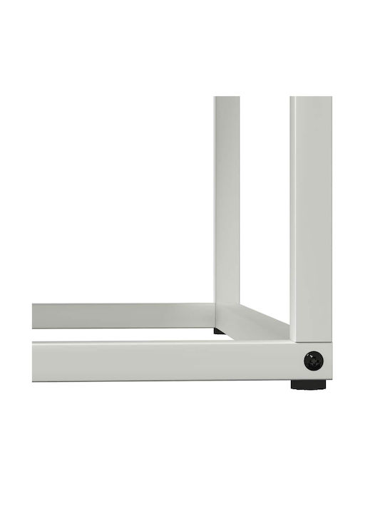 vidaXL Ξύλινο Ράφι Αποθήκευσης Ξύλων 69.5x35x81cm Λευκό