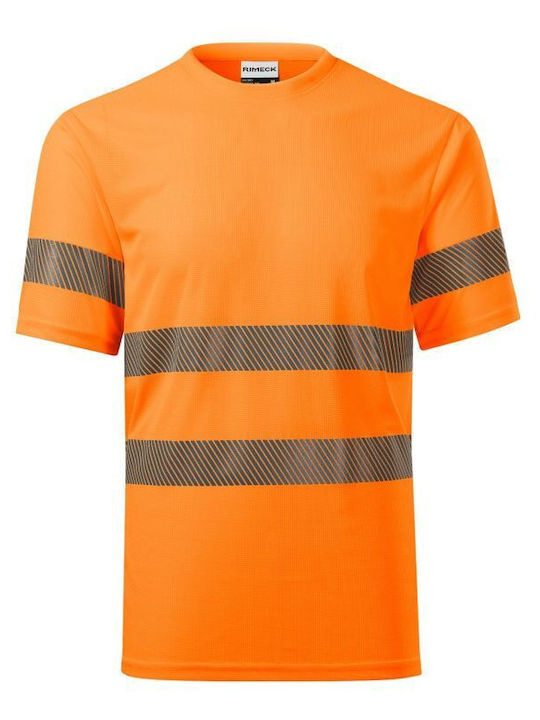 Malfini Ανδρικό Διαφημιστικό T-shirt Κοντομάνικο Fluorescent Orange