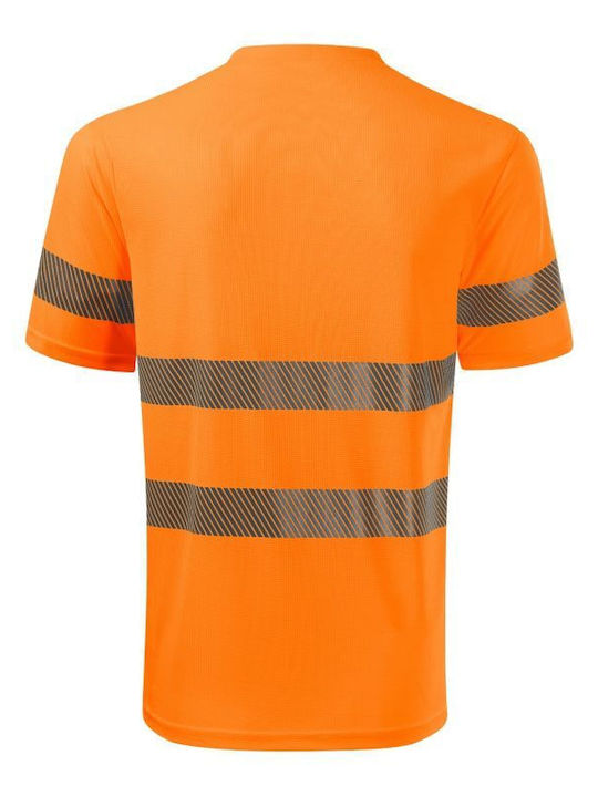 Malfini Ανδρικό Διαφημιστικό T-shirt Κοντομάνικο Fluorescent Orange