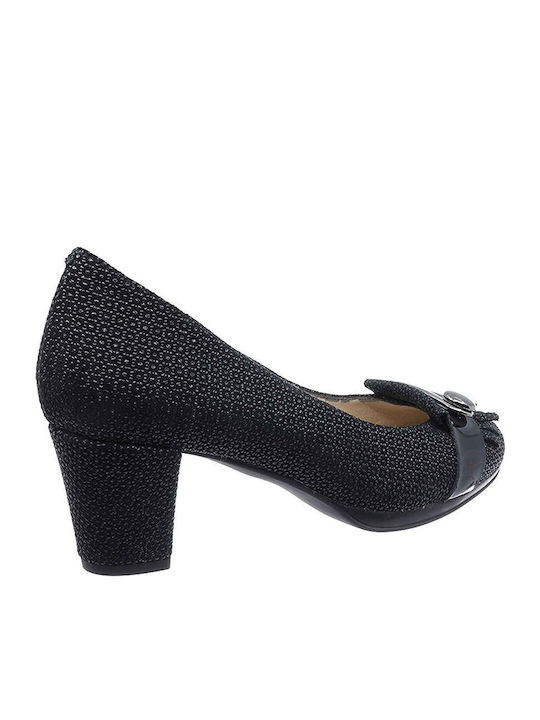 Leder Pumps Schwarz