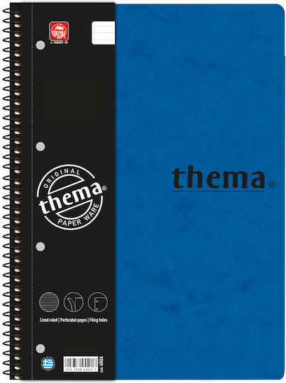 Typotrust Spiral Notebook Ruled B5 150 Sheets 5 Subjects Thema 1pcs