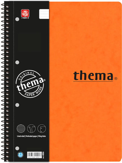 Typotrust Spiral Notebook Ruled B5 150 Sheets 5 Subjects Thema 1pcs