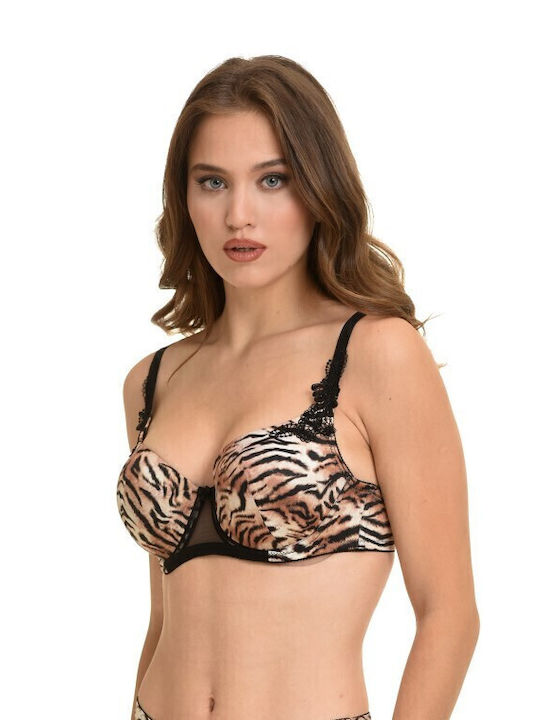 Miss Rosy Set de Lenjerie Sutien cu Boxeri Brown