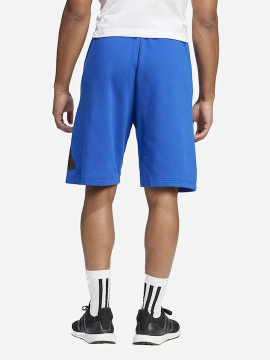 adidas Essentials Big Logo French Terry Ανδρική Βερμούδα Μπλε