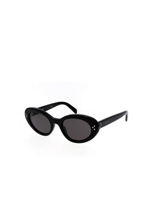 Celine Women's Sunglasses with Black Plastic Frame and Black Lens cl40193i-3-dots01A