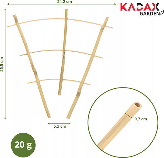 Бамбукова опора за растения Kadax тройна 26см