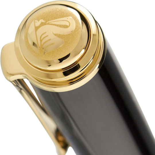 Pelikan Souveran Πένα Γραφής Medium με Μαύρο Μελάνι