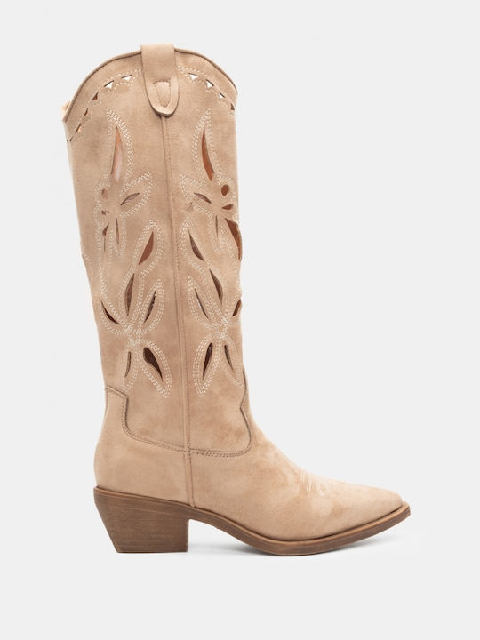 Cowboy Boots Beige