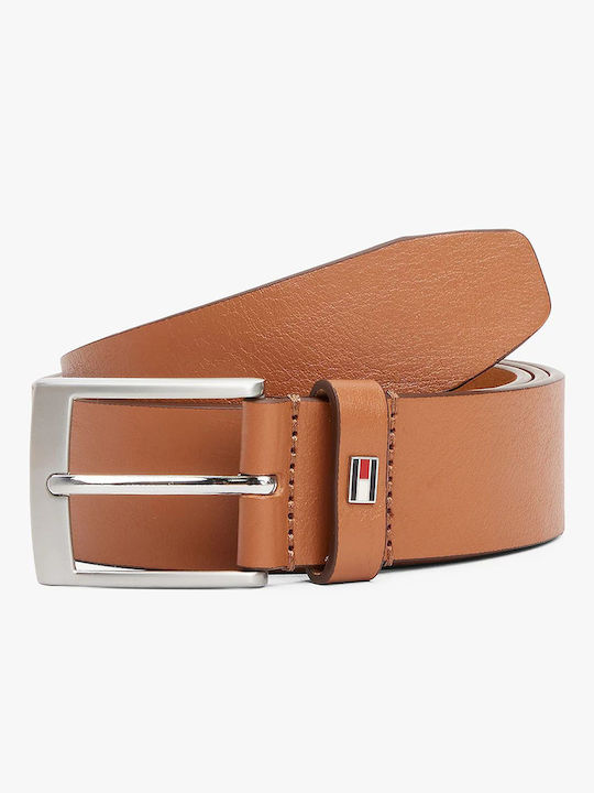 Tommy Hilfiger Adan 3.5 Ανδρική Ζώνη Δερμάτινη Καφέ