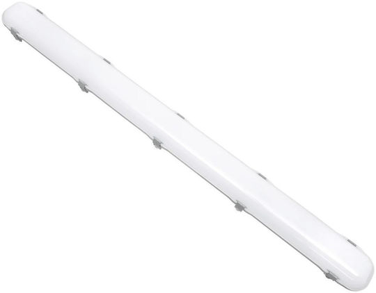 GloboStar Emergano Commercial Linear LED Ceiling Light 48W Cold White IP65 Dimmable 120cm