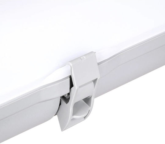 GloboStar Emergano Commercial Linear LED Ceiling Light 48W Cold White IP65 Dimmable 120cm