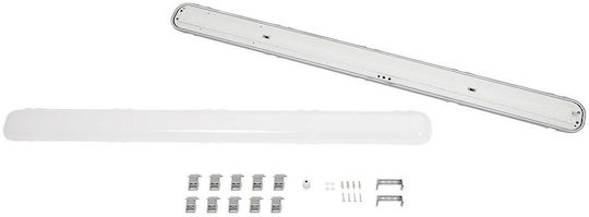 GloboStar Emergano Commercial Linear LED Ceiling Light 48W Cold White IP65 Dimmable 120cm