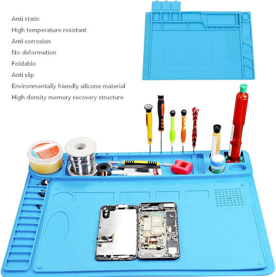 Silicone Soldering Mat Zola Every Diy Enthusiast 45x30x0.5cm Blue