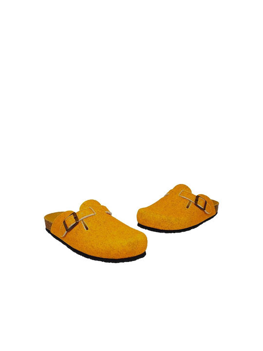 Plakton Damen Clogs Gelb