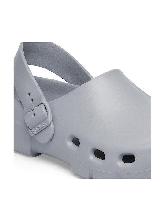 Birkenstock Birki Γυναικεία Ανατομικά Σαμπό Γκρι
