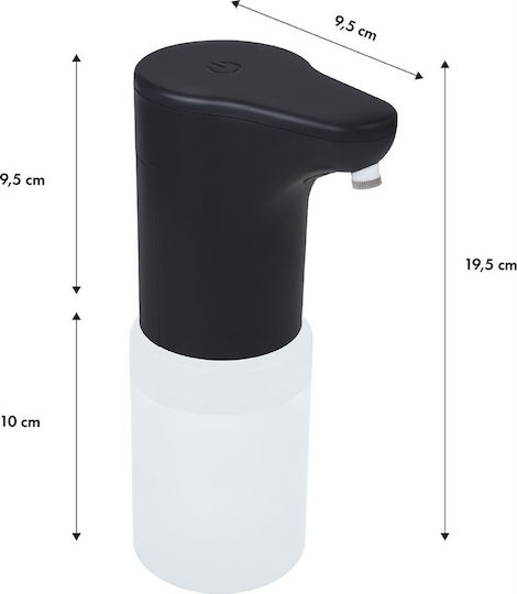ProMedix Dispenser Πλαστικό με Αυτόματο Διανομέα Μαύρο 300ml