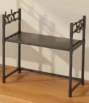 Metallische Basis für Mikrowelle 56x33x50cm Schwarze