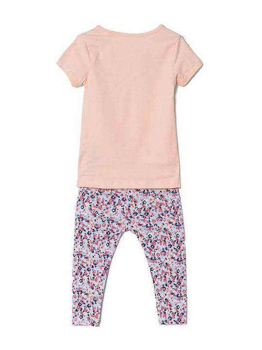 Guess Kinder-Set mit Leggings 2Stück Peach Creme