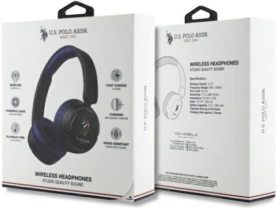 U.S. Polo Assn. Assn DH Fără fir / Cu fir On Ear Căști cu 2 ore de Funcționare Albastru marin