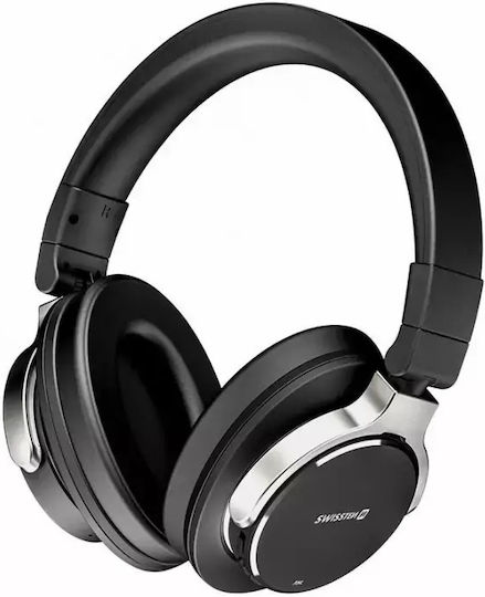 Swissten Jumbo Безжични / Жични Over Ear Слушалки с 16 часа Работа Черни